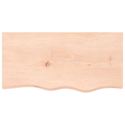 vidaXL Wandregal 80x40x2 cm Massivholz Eiche Unbehandelt