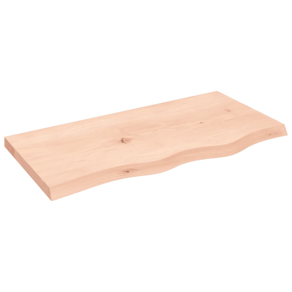 vidaXL Wandregal 80x40x(2-4) cm Massivholz Eiche Unbehandelt