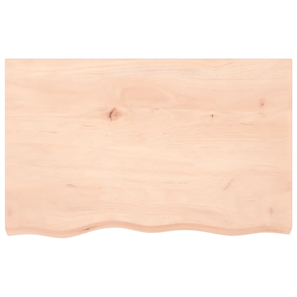 vidaXL Wandregal 80x50x(2-4) cm Massivholz Eiche Unbehandelt