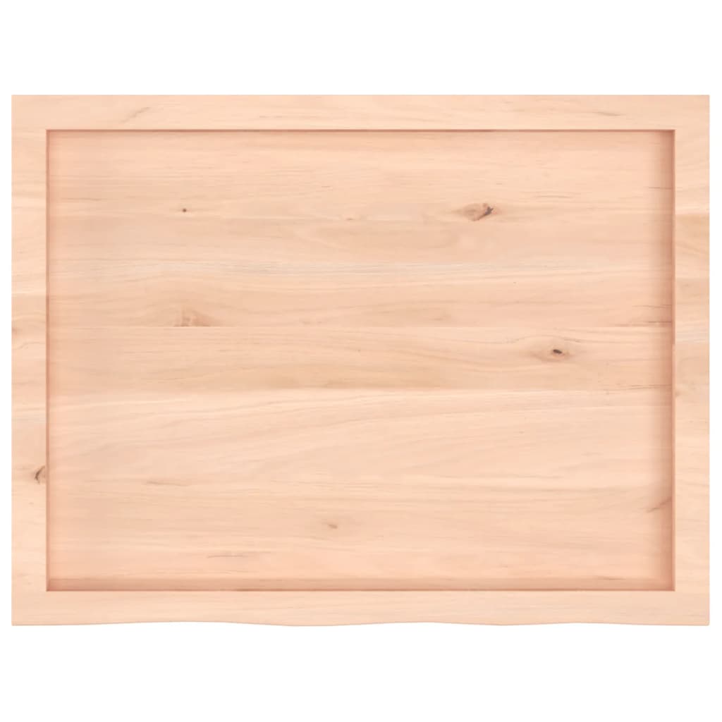 vidaXL Wandregal 80x60x(2-4) cm Massivholz Eiche Unbehandelt