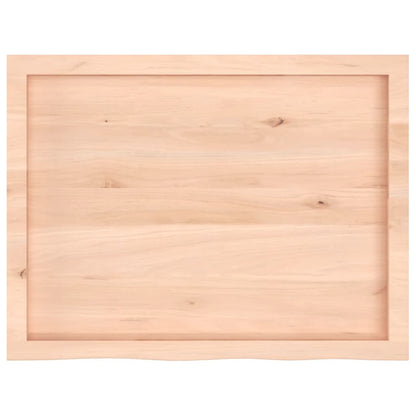 vidaXL Wandregal 80x60x(2-4) cm Massivholz Eiche Unbehandelt