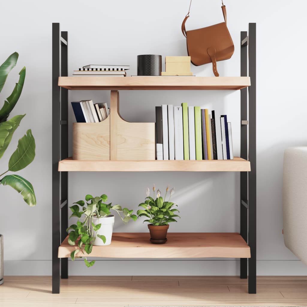 vidaXL Étagère murale 80x60x(2-6) cm en chêne massif non traité