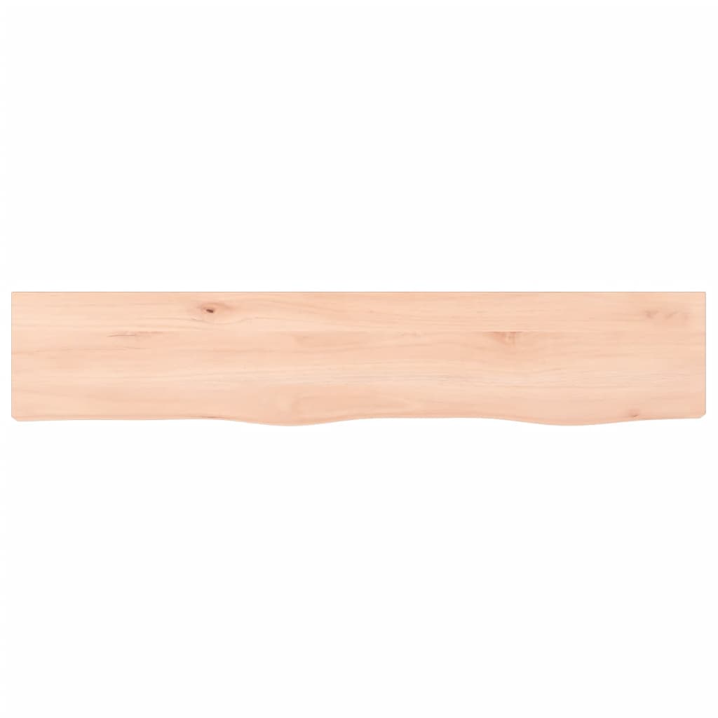 vidaXL Wandregal 100x20x4 cm Massivholz Eiche Unbehandelt