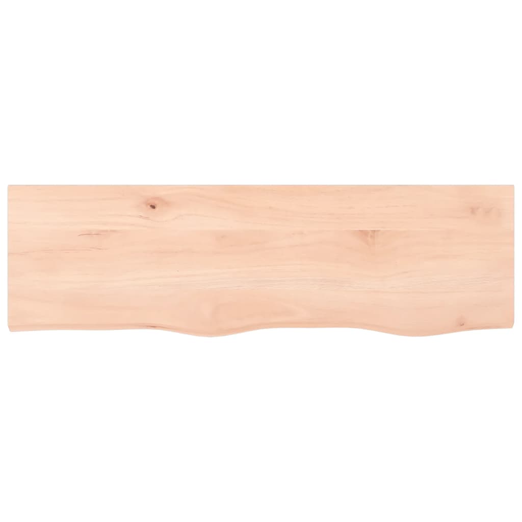 vidaXL Wandregal 100x30x2 cm Massivholz Eiche Unbehandelt