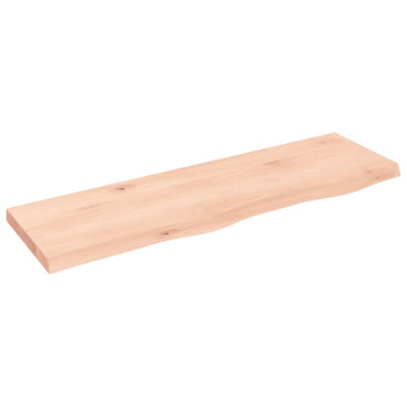 vidaXL Wandregal 100x30x(2-4) cm Massivholz Eiche Unbehandelt