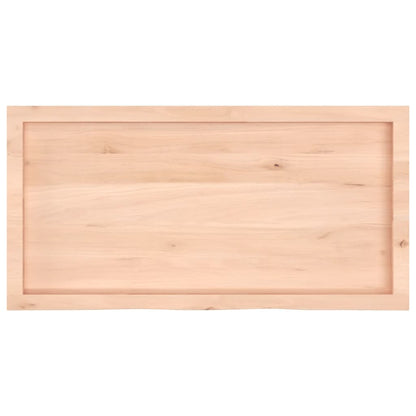 vidaXL Wandregal 100x50x(2-4) cm Massivholz Eiche Unbehandelt