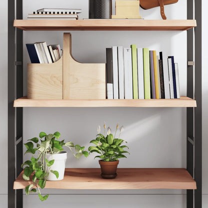 vidaXL Wandregal 100x50x(2-4) cm Massivholz Eiche Unbehandelt