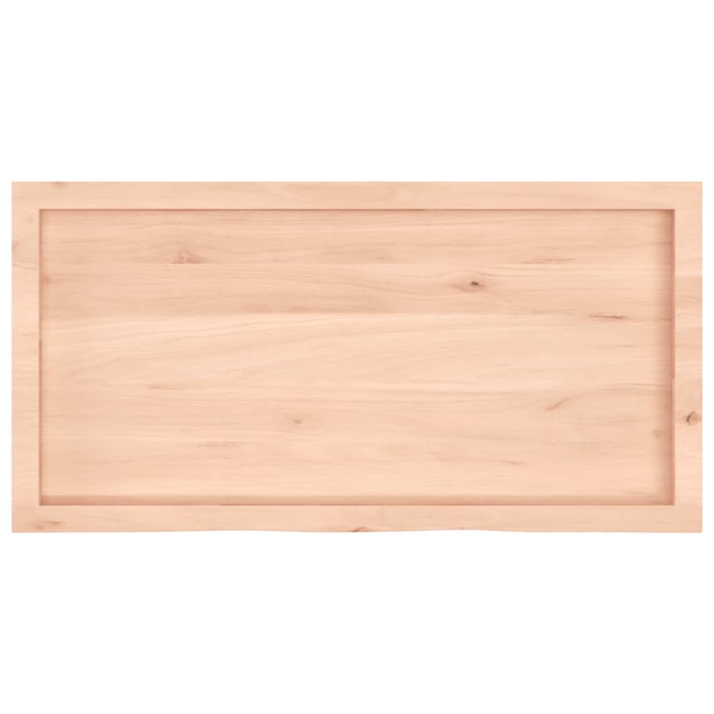 vidaXL Wandregal 100x50x(2-6) cm Massivholz Eiche Unbehandelt