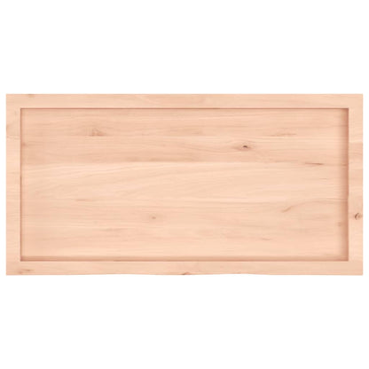 vidaXL Wandregal 100x50x(2-6) cm Massivholz Eiche Unbehandelt