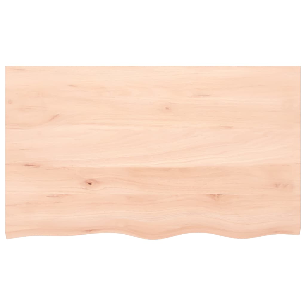 vidaXL Wandregal 100x60x2 cm Massivholz Eiche Unbehandelt