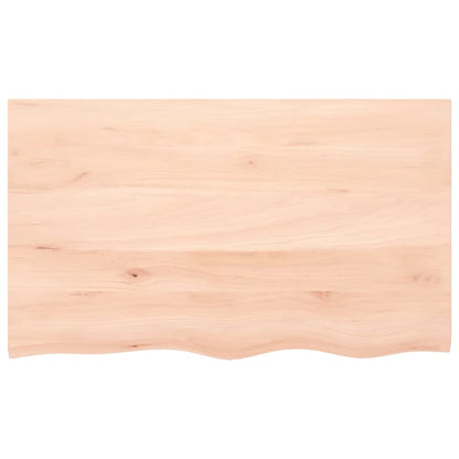vidaXL Wandregal 100x60x2 cm Massivholz Eiche Unbehandelt