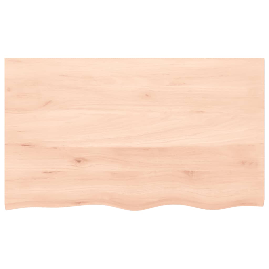 vidaXL Wandregal 100x60x(2-4) cm Massivholz Eiche Unbehandelt
