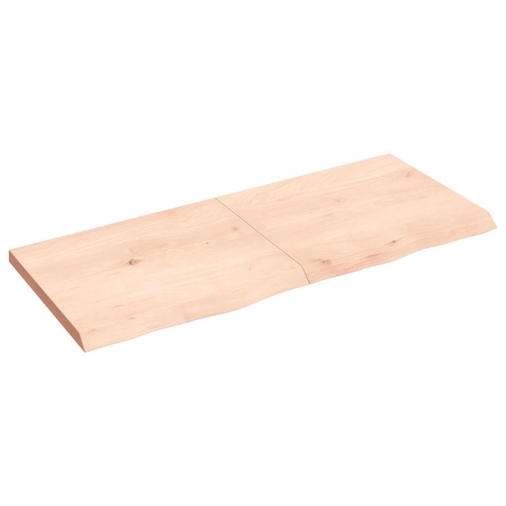 vidaXL Étagère murale 120x50x(2-4) cm Chêne massif non traité