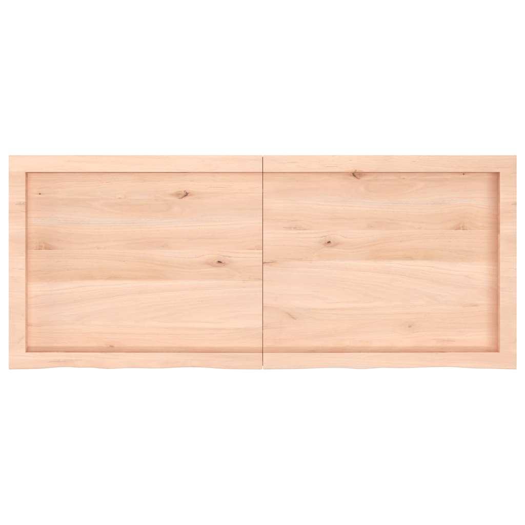 vidaXL Étagère murale 120x50x(2-4) cm Chêne massif non traité