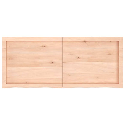 vidaXL Étagère murale 120x50x(2-4) cm Chêne massif non traité