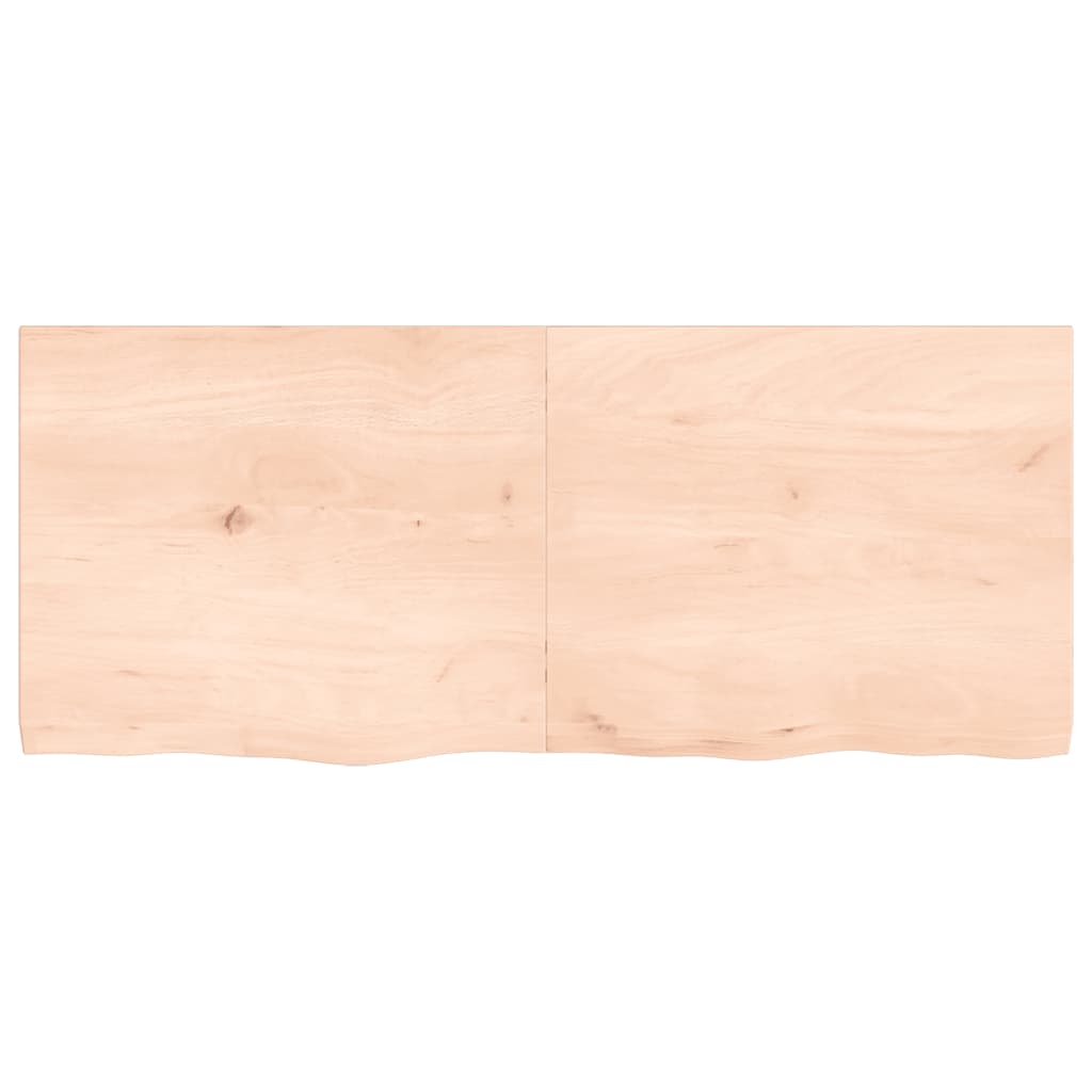 vidaXL Étagère murale 120x50x(2-4) cm Chêne massif non traité