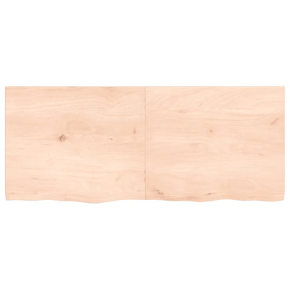 vidaXL Étagère murale 120x50x(2-4) cm Chêne massif non traité