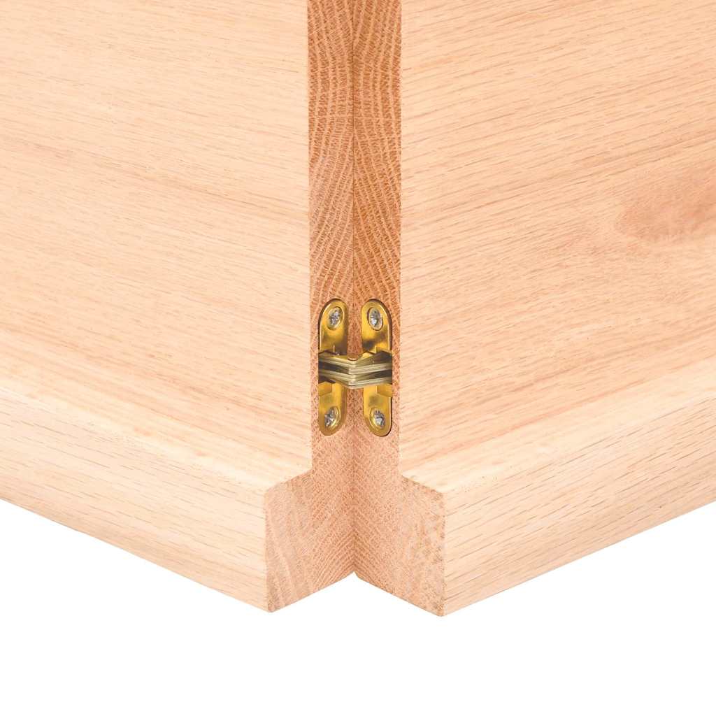 vidaXL Étagère murale 120x50x(2-4) cm Chêne massif non traité