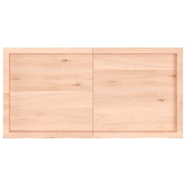 vidaXL Étagère murale 120x60x(2-4) cm Chêne massif non traité