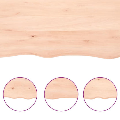 vidaXL Étagère murale 120x60x(2-6) cm en chêne massif non traité