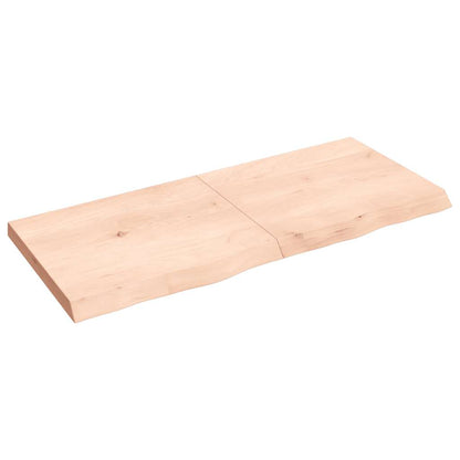 vidaXL Étagère murale 140x60x(2-6) cm en bois de chêne massif non traité