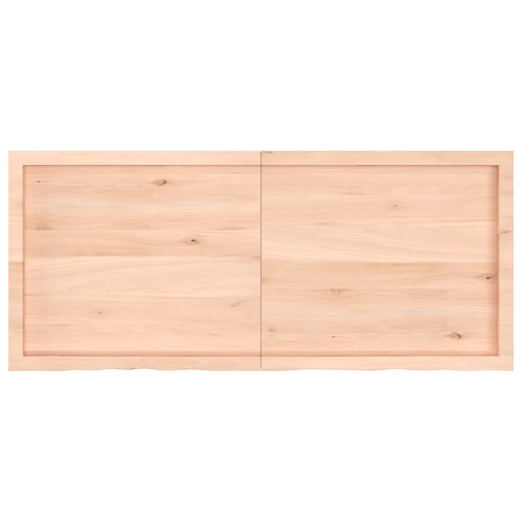 vidaXL Étagère murale 140x60x(2-6) cm en bois de chêne massif non traité