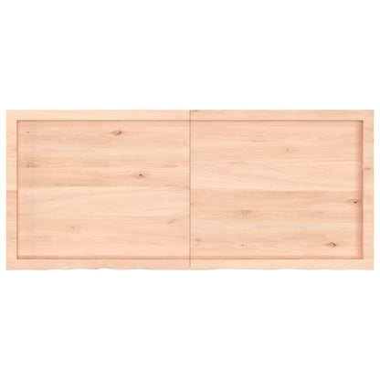 vidaXL Étagère murale 140x60x(2-6) cm en bois de chêne massif non traité