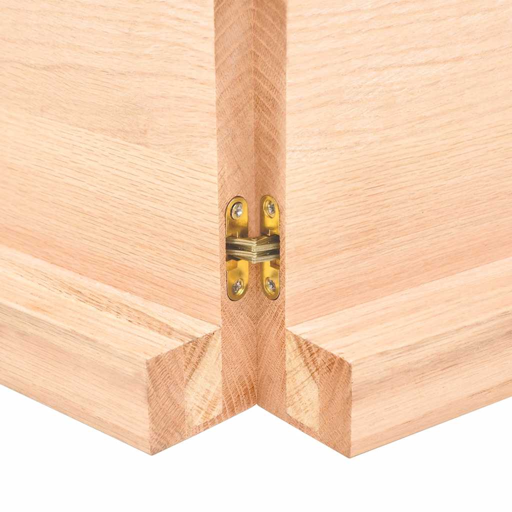 vidaXL Étagère murale 140x60x(2-6) cm en bois de chêne massif non traité