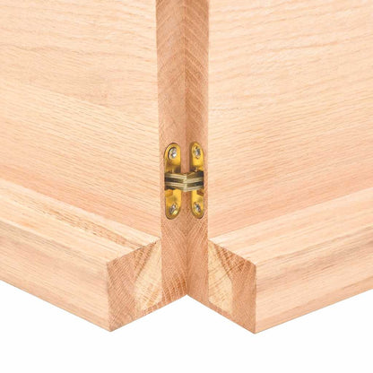 vidaXL Étagère murale 140x60x(2-6) cm en bois de chêne massif non traité