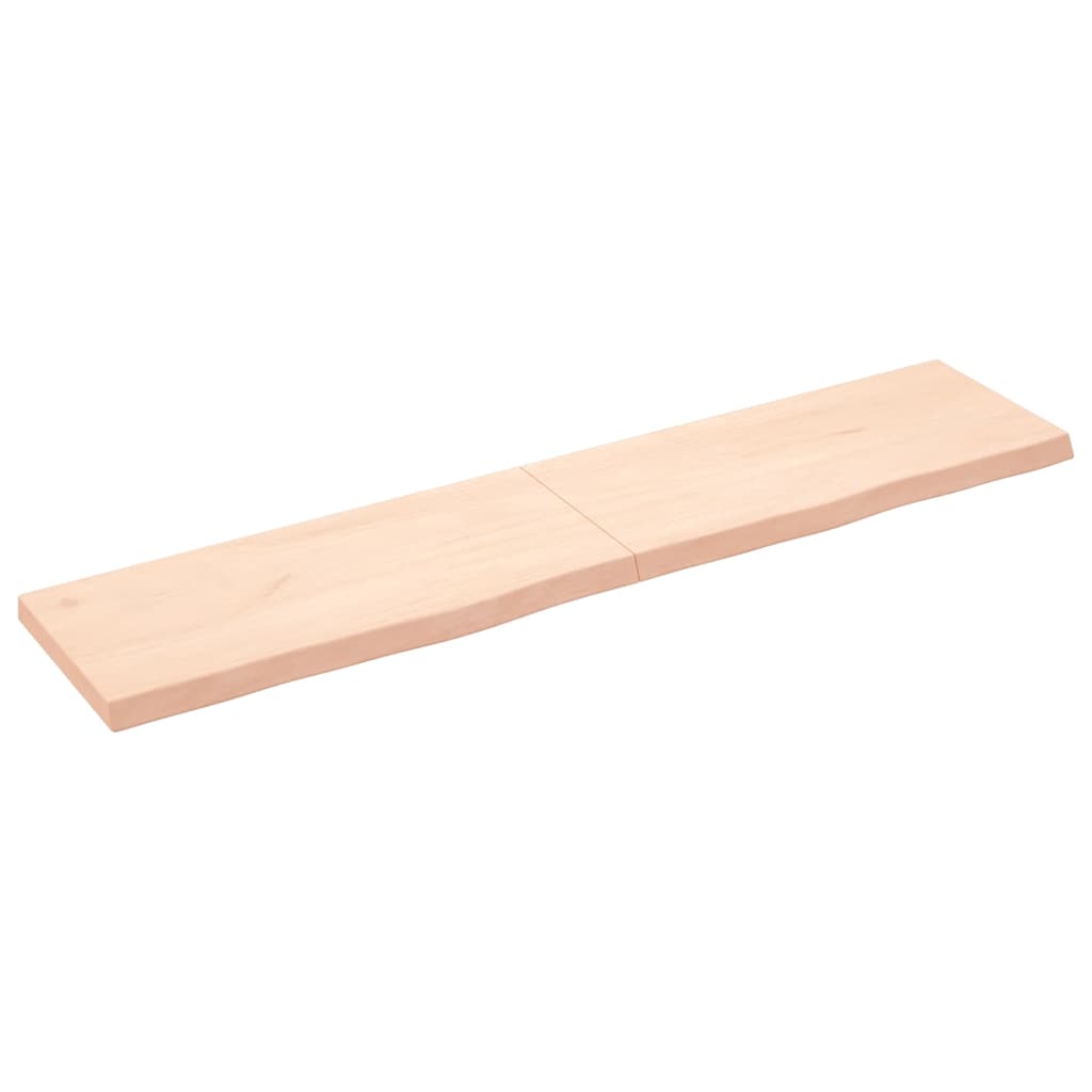 vidaXL Wandregal 180x40x(2-6) cm Massivholz Eiche Unbehandelt