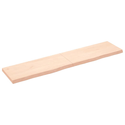 vidaXL Wandregal 180x40x(2-6) cm Massivholz Eiche Unbehandelt