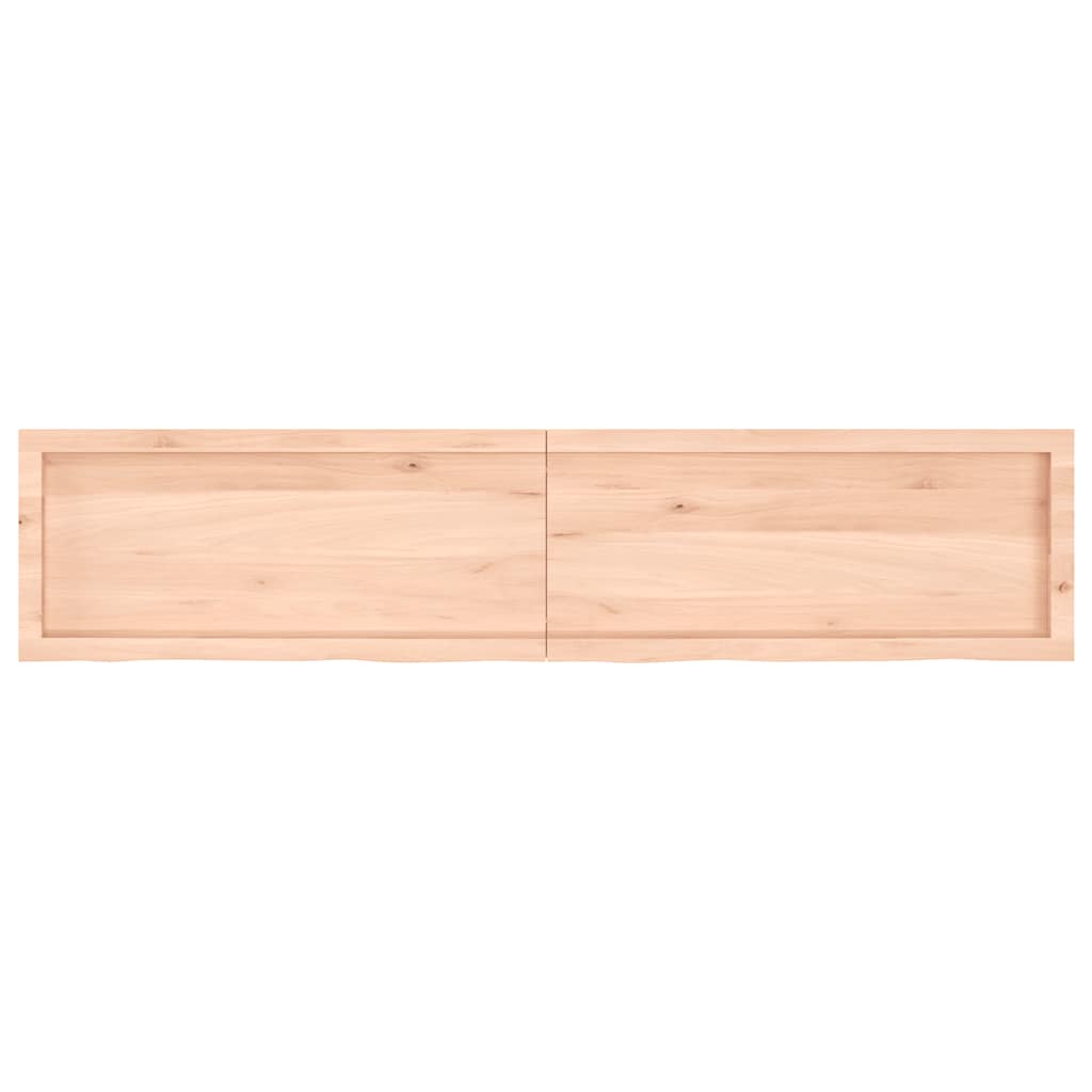 vidaXL Wandregal 180x40x(2-6) cm Massivholz Eiche Unbehandelt