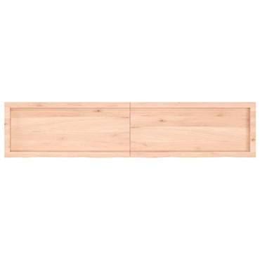 vidaXL Wandregal 180x40x(2-6) cm Massivholz Eiche Unbehandelt