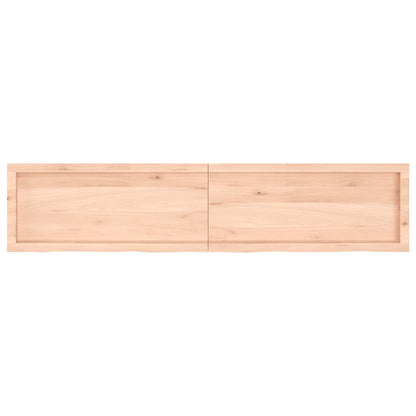 vidaXL Wandregal 180x40x(2-6) cm Massivholz Eiche Unbehandelt