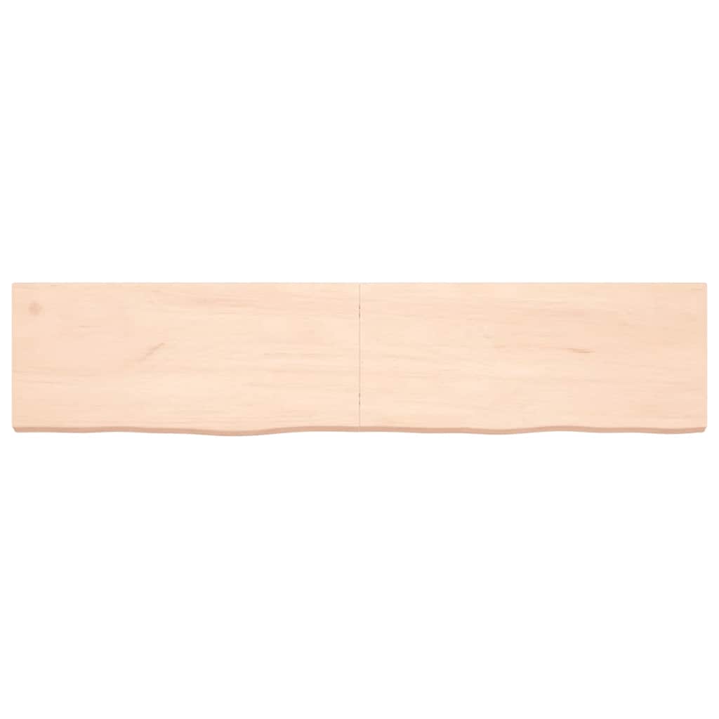 vidaXL Wandregal 180x40x(2-6) cm Massivholz Eiche Unbehandelt