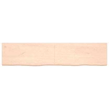vidaXL Wandregal 180x40x(2-6) cm Massivholz Eiche Unbehandelt