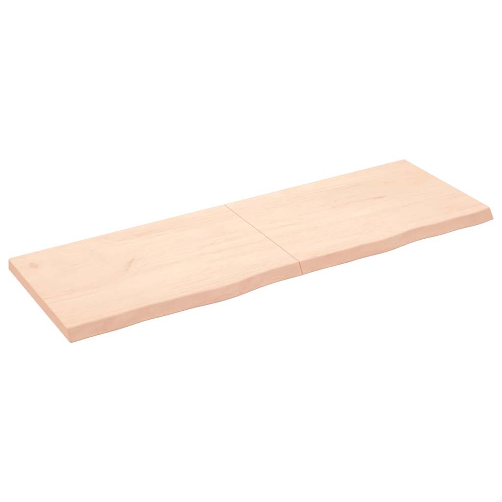 vidaXL Wandregal 180x60x(2-6) cm Massivholz Eiche Unbehandelt