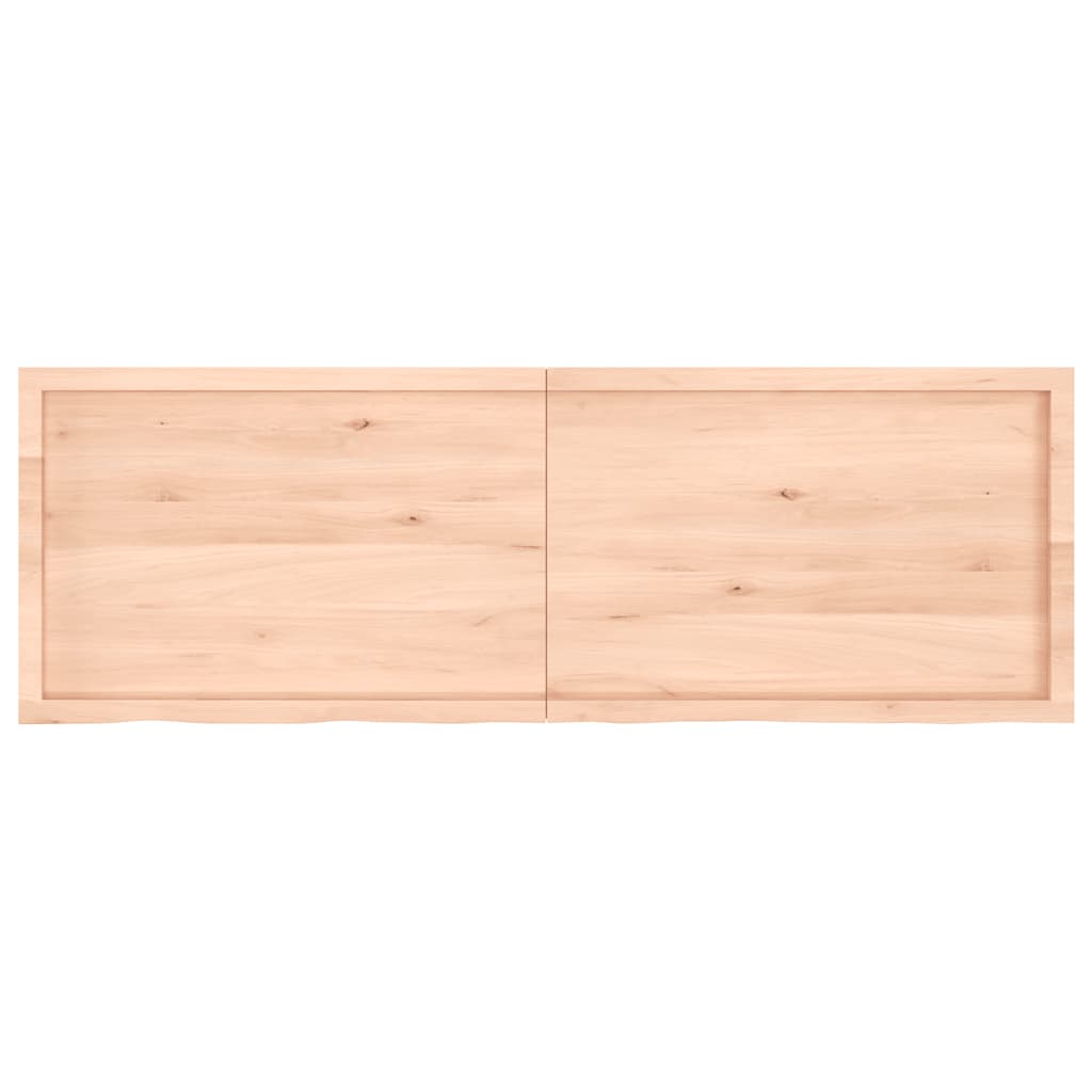 vidaXL Wandregal 180x60x(2-6) cm Massivholz Eiche Unbehandelt