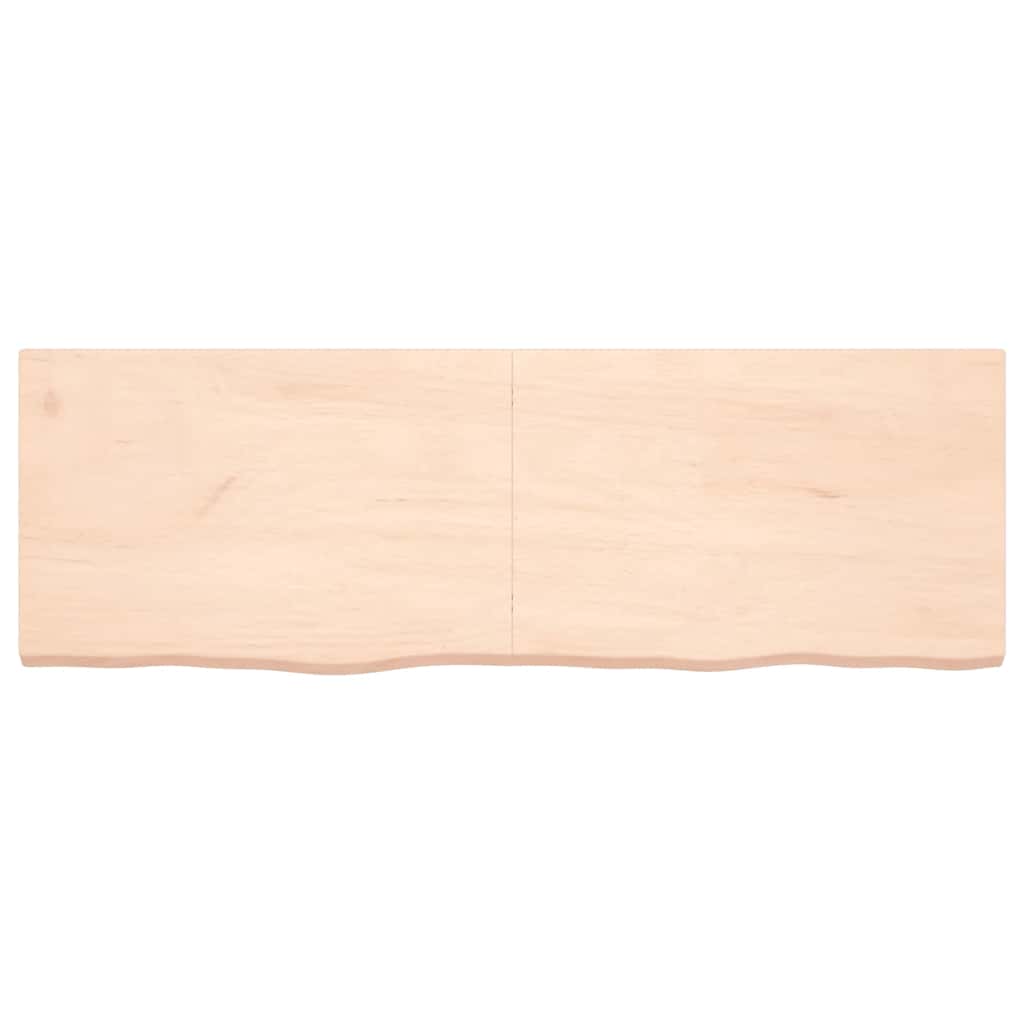 vidaXL Wandregal 180x60x(2-6) cm Massivholz Eiche Unbehandelt