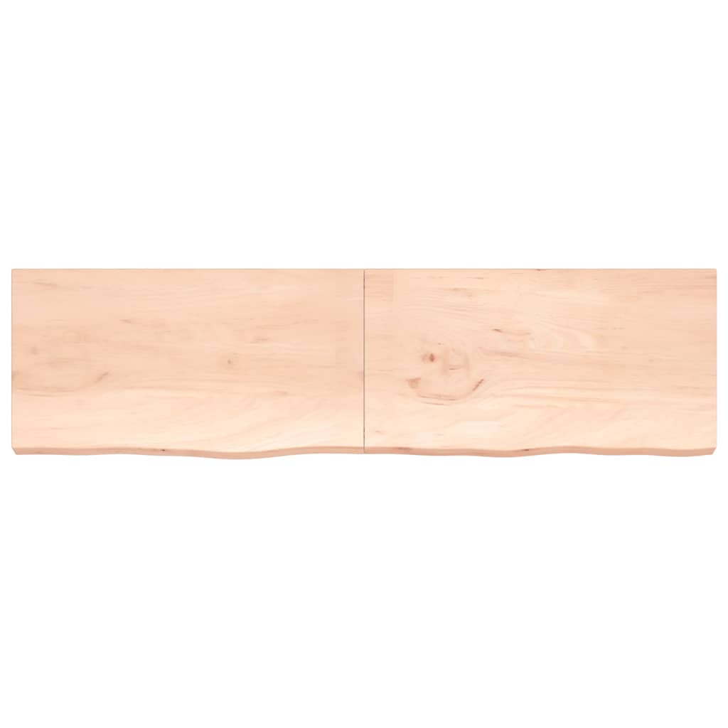 vidaXL Wandregal 220x60x(2-6) cm Massivholz Eiche Unbehandelt