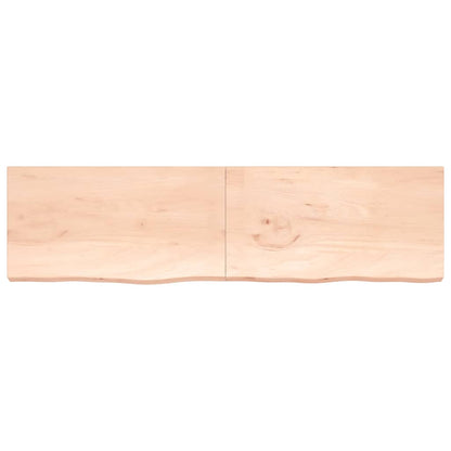 vidaXL Wandregal 220x60x(2-6) cm Massivholz Eiche Unbehandelt