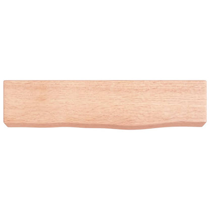vidaXL Wandregal Hellbraun 40x10x6 cm Massivholz Eiche Behandelt