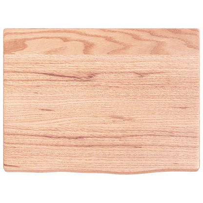 vidaXL Wandregal Hellbraun 40x30x2 cm Massivholz Eiche Behandelt