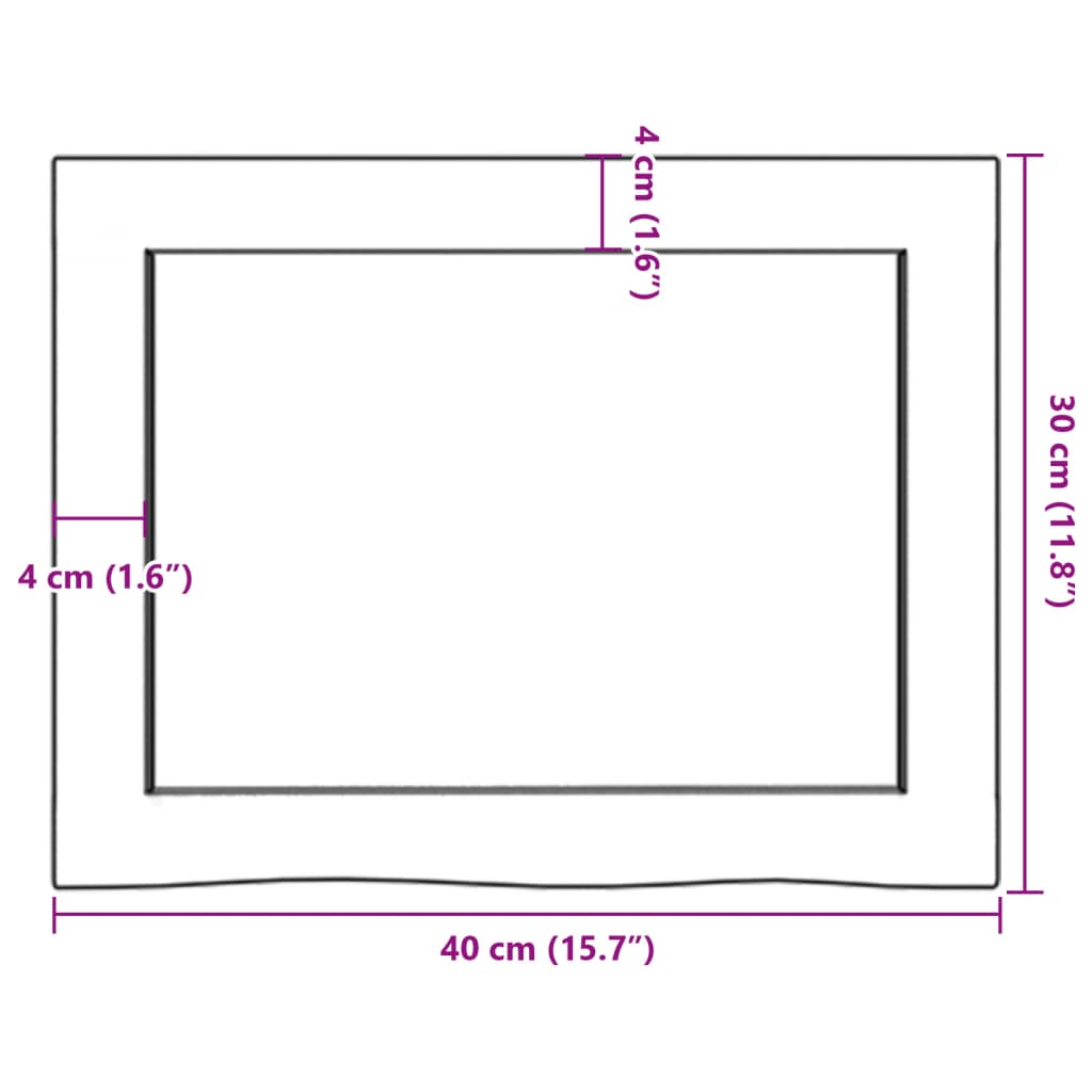vidaXL Wandregal Hellbraun 40x30x(2-4) cm Massivholz Eiche Behandelt