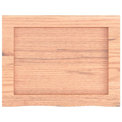 vidaXL Wandregal Hellbraun 40x30x(2-6) cm Massivholz Eiche Behandelt