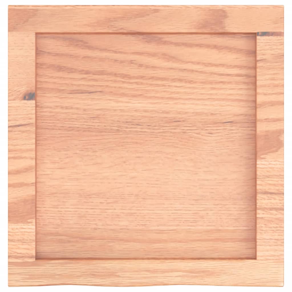 vidaXL Wandregal Hellbraun 40x40x(2-6) cm Massivholz Eiche Behandelt