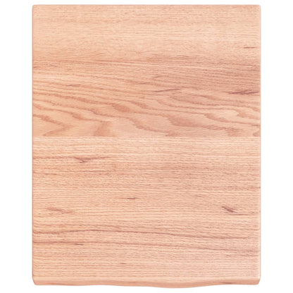vidaXL Wandregal Hellbraun 40x50x(2-4) cm Massivholz Eiche Behandelt