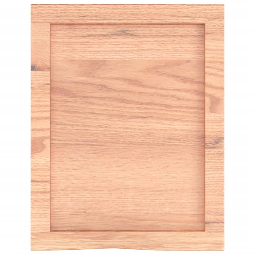 vidaXL Wandregal Hellbraun 40x50x(2-4) cm Massivholz Eiche Behandelt