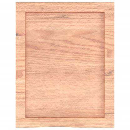 vidaXL Wandregal Hellbraun 40x50x(2-4) cm Massivholz Eiche Behandelt