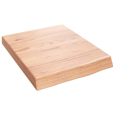 vidaXL Wandregal Hellbraun 40x50x(2-6) cm Massivholz Eiche Behandelt